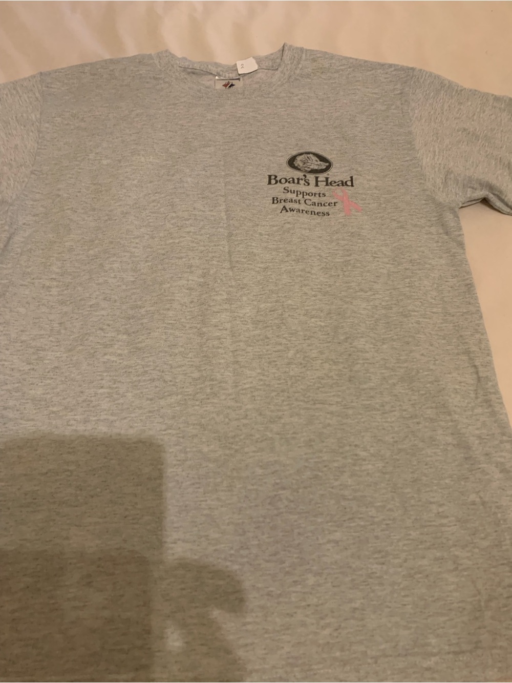 Boar's Head Gray Breast Cancer Awareness Tee